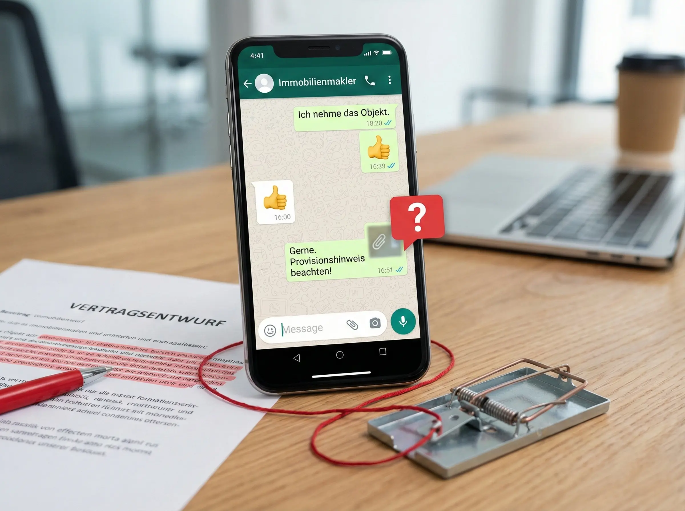 Vertragsabschluss über WhatsApp: Die digitale Falle für den Provisionsanspruch?